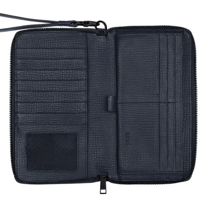 Porte-cartes HUGO BOSS Double B Saffiano, bronze