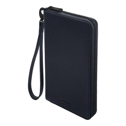 Porte-cartes HUGO BOSS Double B Saffiano, bronze