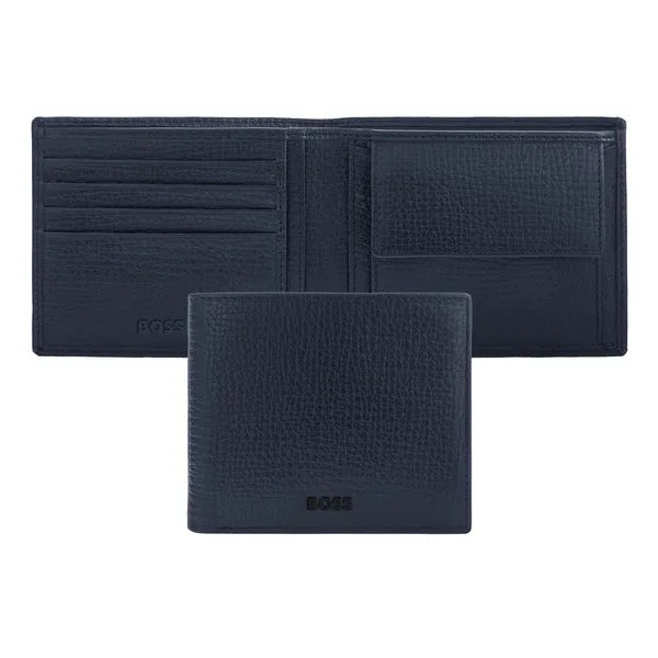 HUGO BOSS, Brieftasche & geldbörse, Grid, Navy