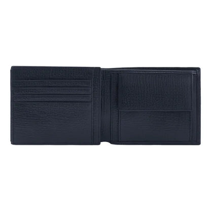 HUGO BOSS, Brieftasche & geldbörse mit Klappe, Grid, Navy
