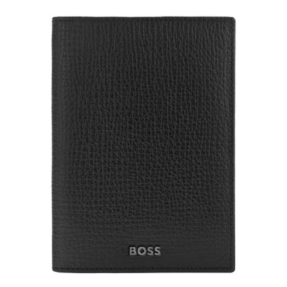 Porte-cartes HUGO BOSS Double B Saffiano, bronze
