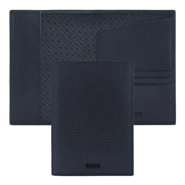 Porte-cartes HUGO BOSS Double B Saffiano, bronze