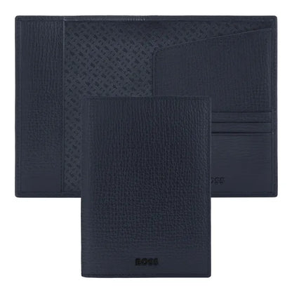 Porte-cartes HUGO BOSS Double B Saffiano, bronze