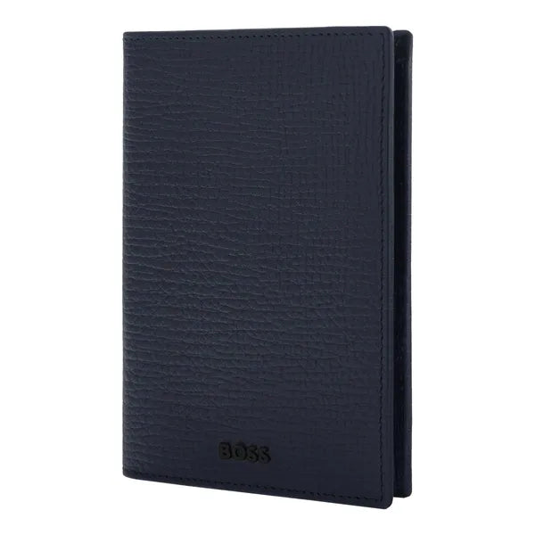Porte-cartes HUGO BOSS Double B Saffiano, bronze