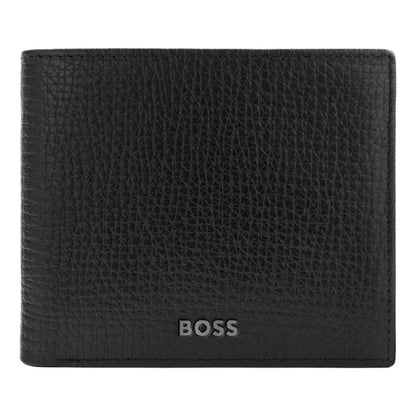 HUGO BOSS, Brieftasche mit Klappe, Grid, Black