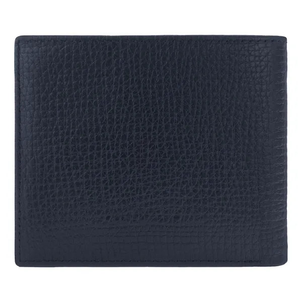 HUGO BOSS, Brieftasche mit Klappe, Grid, Navy