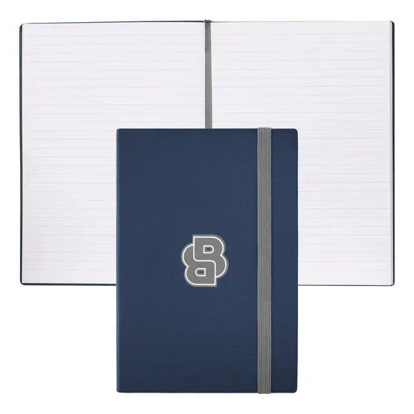 HUGO BOSS Ballpoint Pen, A5 Notebook Loop A5, Silver