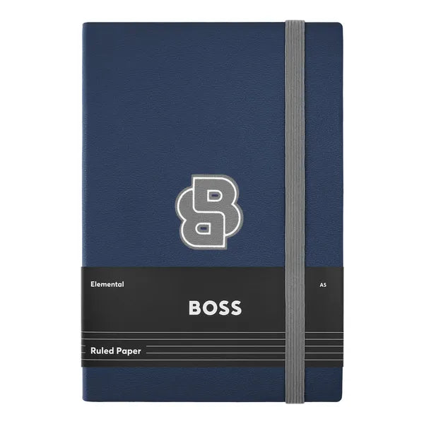 HUGO BOSS, A5 Notizbuch Varsity, Navy, Lined