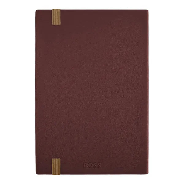 HUGO BOSS, A5 Notizbuch Varsity, Burgundy, Lined