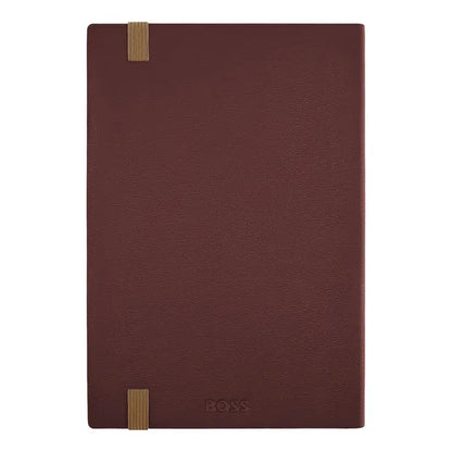 HUGO BOSS, A5 Notizbuch Varsity, Burgundy, Lined