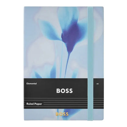 HUGO BOSS, Notizbuch, A5, Holographic Flower, Light Blue