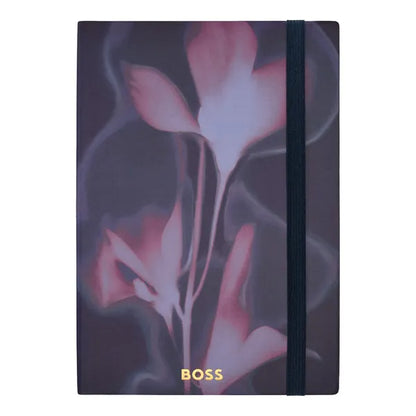 HUGO BOSS, Notizbuch, A5, Holographic Flower, Navy