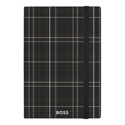 HUGO BOSS, Notizbuch, A5, Checkered, Black