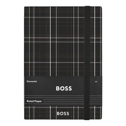 HUGO BOSS, Notizbuch, A5, Checkered, Black