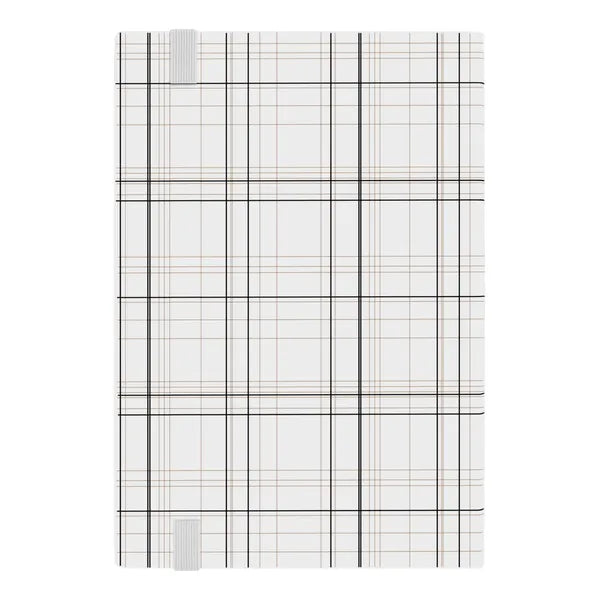 HUGO BOSS, Notizbuch, A5, Checkered, White