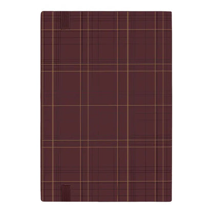HUGO BOSS, A5 Notizbuch Checkered, Burgundy, Lined