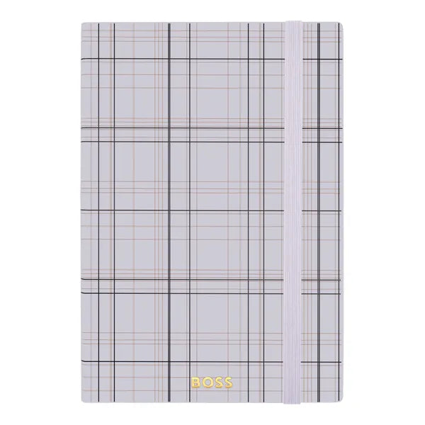 HUGO BOSS, Notizbuch, A5, Checkered, Lilac