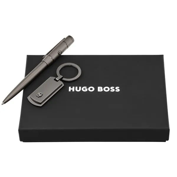 HUGO BOSS Schreibset, Gun, Kugelschreiber & Schlüsselring