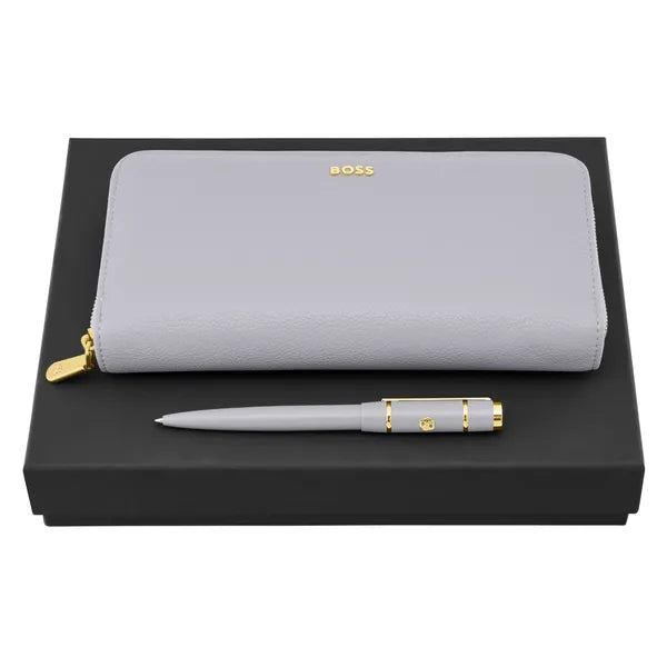 Stylo roller HUGO BOSS, stylo à bille Grid noir