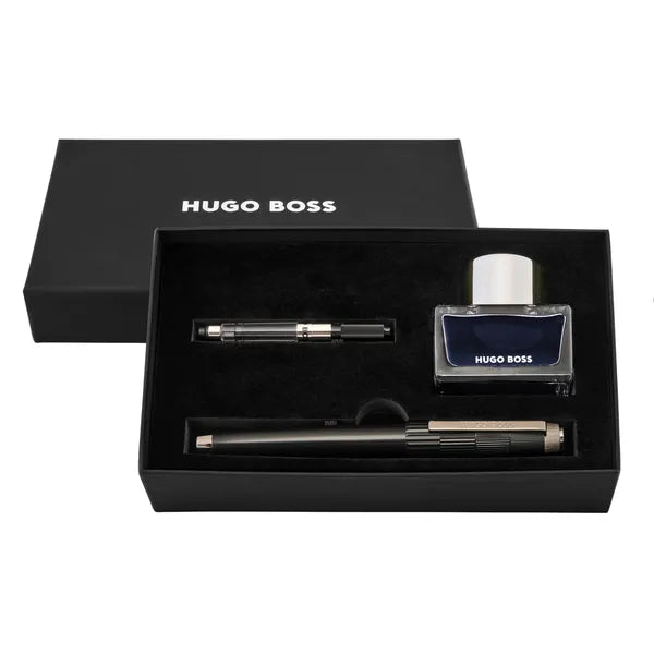 Stylo roller HUGO BOSS, stylo à bille Grid noir
