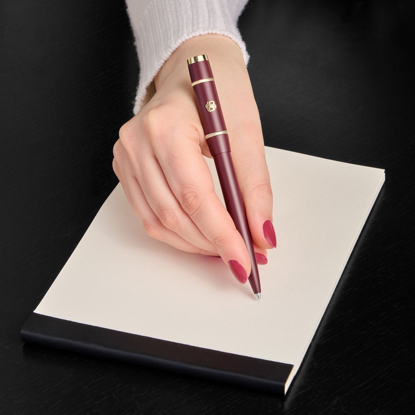 HUGO BOSS, Ballpoint pen Rive Signature Lady Burgundy