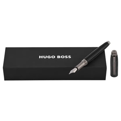 Hugo Boss, Füllfederhalter, Striato, Black