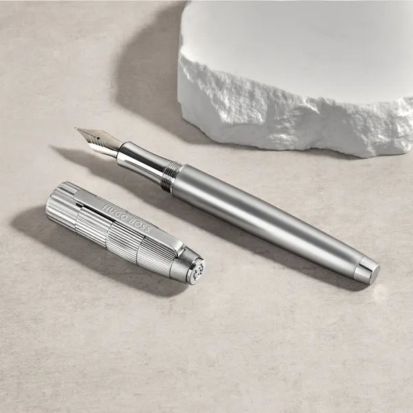 Hugo Boss, Füllfederhalter, Striato, Chrome