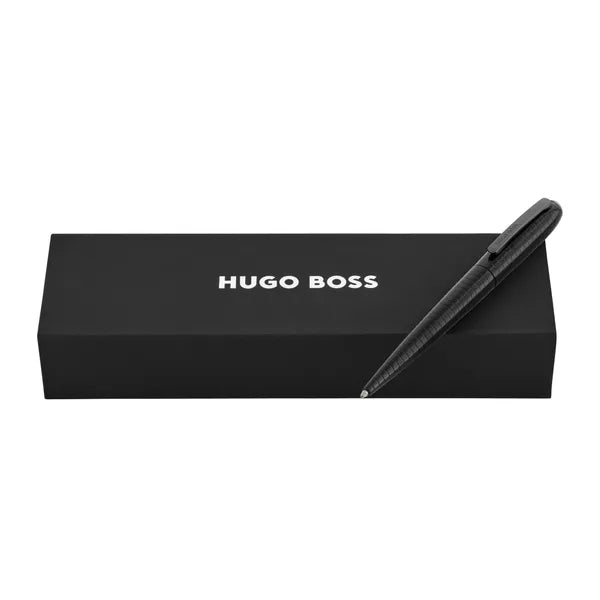 HUGO BOSS, Kugelschreiber Contour Soft Bauhaus Black