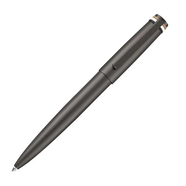 Stylo bille HUGO BOSS, Gear Brushed, noir