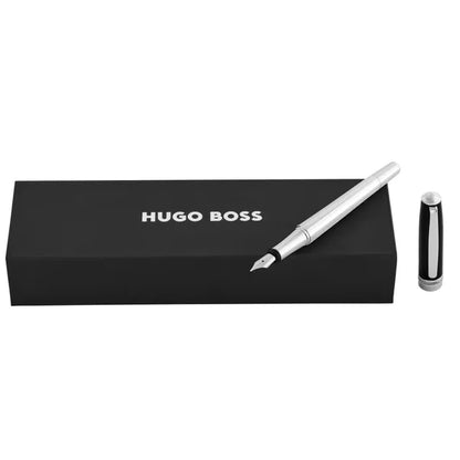 HUGO BOSS, Stylo plume Essential, gris