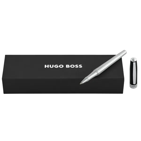 HUGO BOSS, Stylo plume Essential, gris
