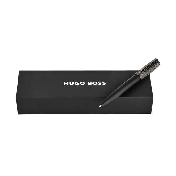 HUGO BOSS, Stylo-bille Formation Herringbone, gun