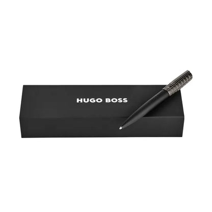 HUGO BOSS, Stylo-bille Formation Herringbone, gun