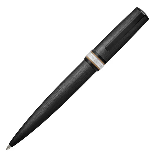 HUGO BOSS, Kugelschreiber, Arche Brushed Ring, Black