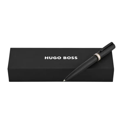 HUGO BOSS, Kugelschreiber, Arche Brushed Ring, Black