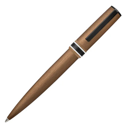 HUGO BOSS, Kugelschreiber, Arche Brushed Ring, Camel