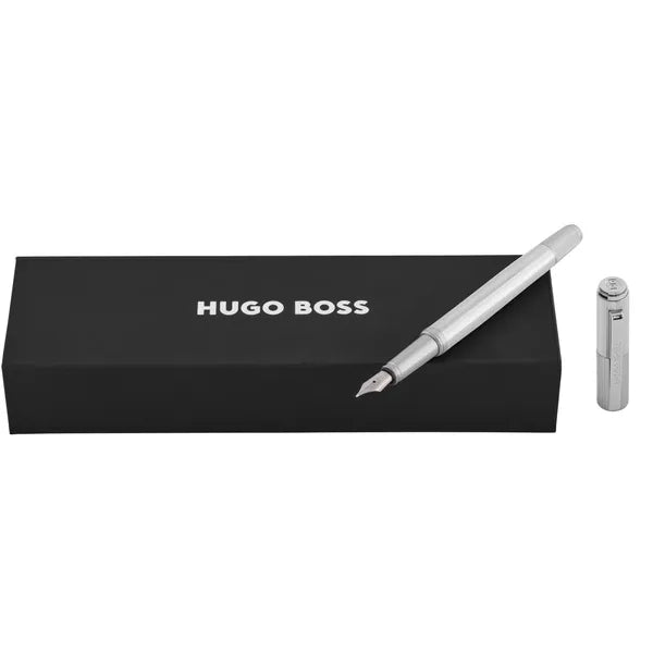 Hugo Boss, Füllfederhalter, Striade, Chrome