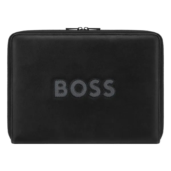 HUGO BOSS, Konferenzmappe, A4, Boss Cut Out, Black & Grey