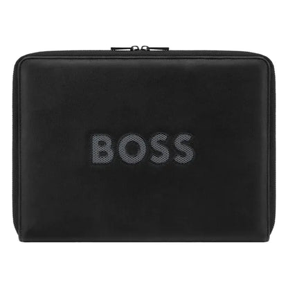 HUGO BOSS, Konferenzmappe, A4, Boss Cut Out, Black & Grey