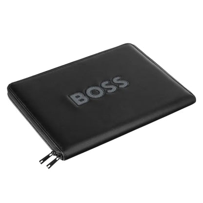 HUGO BOSS, Konferenzmappe, A4, Boss Cut Out, Black & Grey