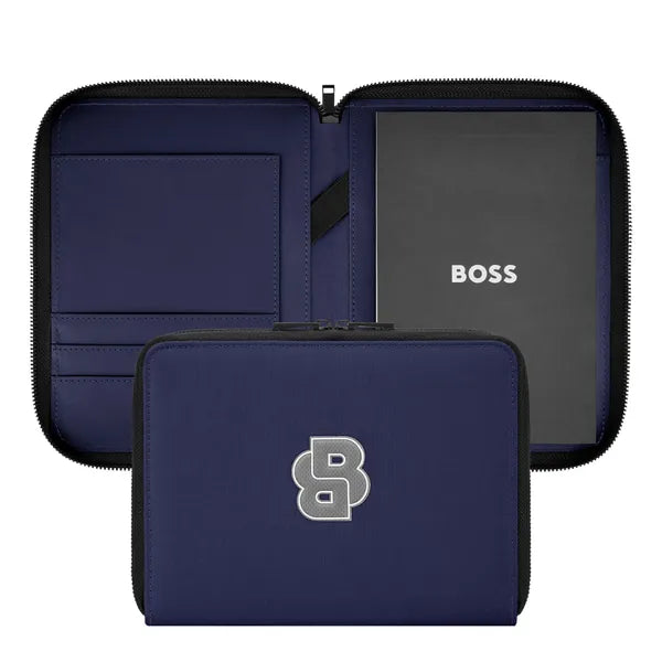 HUGO BOSS, A5 Konferenzmappe, Varsity, Navy