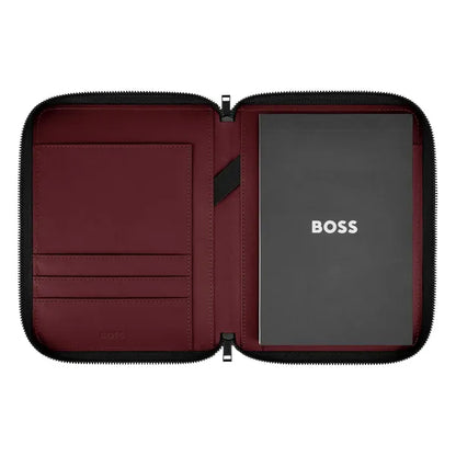 HUGO BOSS, A5 Konferenzmappe, Varsity, Burgundy
