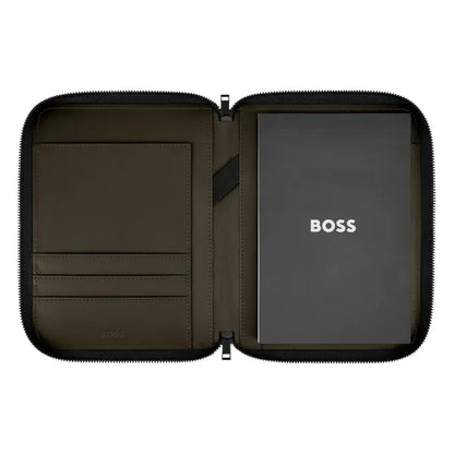HUGO BOSS, A5 Konferenzmappe, Varsity, Forest Green