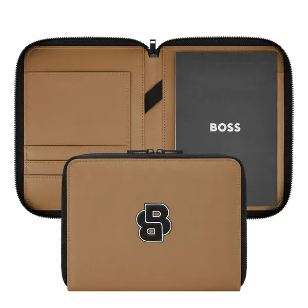 HUGO BOSS, A5 Konferenzmappe, Varsity, Camel