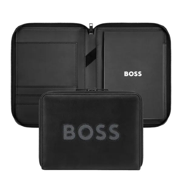 HUGO BOSS, Konferenzmappe, A5, Boss Cut Out, Black & Grey (копия)