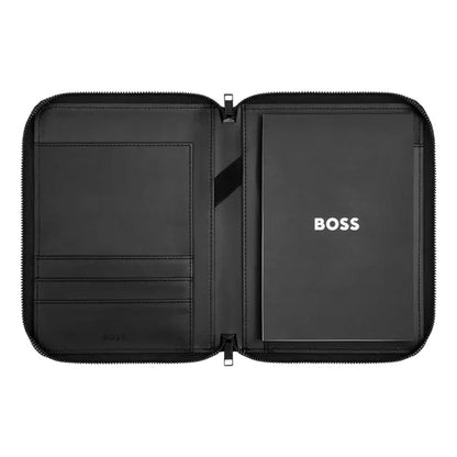HUGO BOSS, Konferenzmappe, A5, Boss Cut Out, Black & Grey (копия)