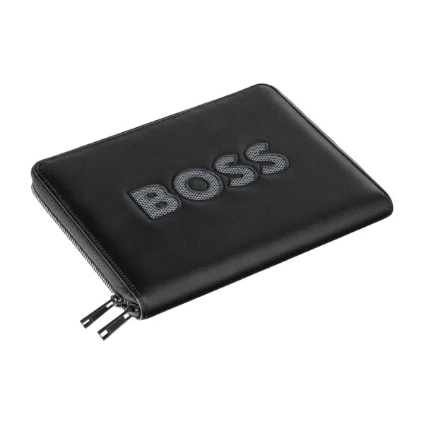 HUGO BOSS, Konferenzmappe, A5, Boss Cut Out, Black & Grey (копия)