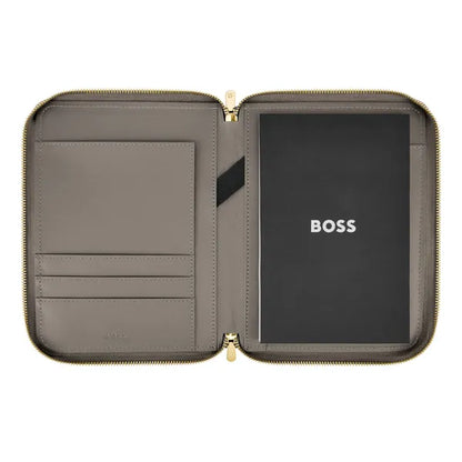 HUGO BOSS, Konferenzmappe Signature Lady, A5, Taupe