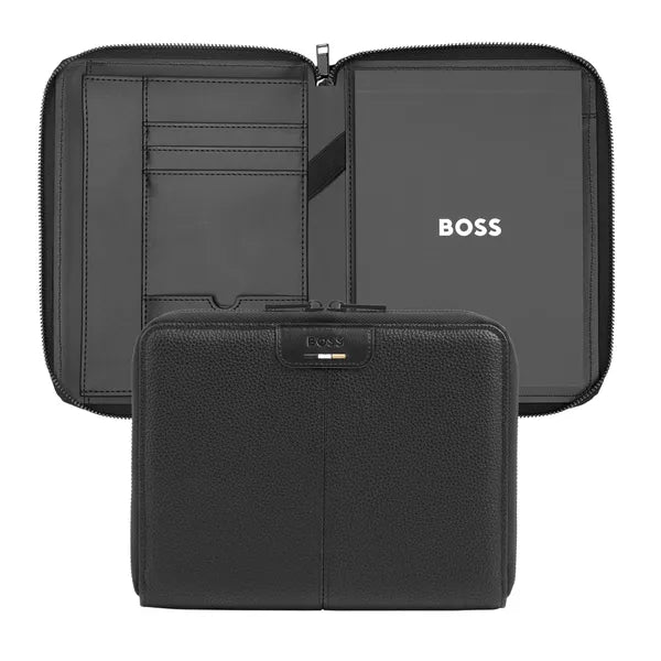 HUGO BOSS, A5 Konferenzmappe Emblematic, Black