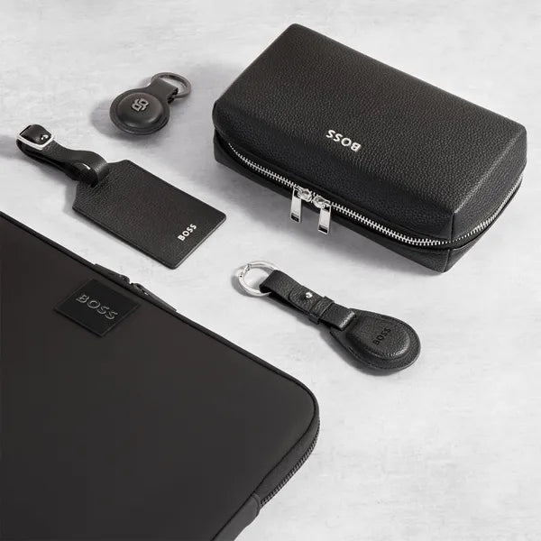 HUGO BOSS, Credit card holder, Classic Grained, Black